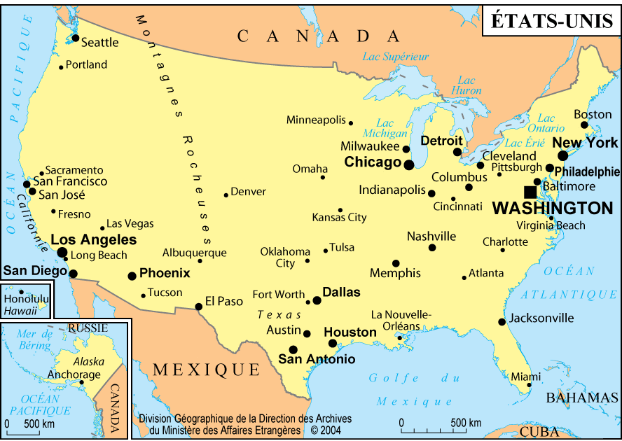 ville des etats unis